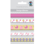 Набор ленточек из ткани 5 мотивов по90см BABY Девочка UR-74510011