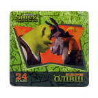 Карандаши цветные 24цв. Maestro "Шрек" в металлической коробке, шестигранные MIX 290205/S