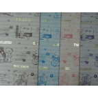 Бумага упаковочная LINE ART №12 62*62см Flower Love Медвежата