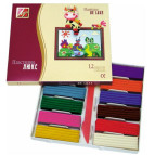 Пластилин 12 цв. ЛУЧ ЛЮКС 14С 1035-08