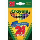 Мелки для рисования цветные, восковые CRAYOLA 24цв. 0024