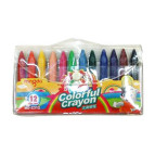 Мелки для рисования цветные, восковые MINGDA 12цв. MD-2312A