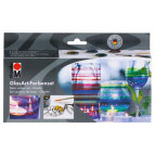 Краска витражная на основе раств. MARABU Glas Art Набор 4цв. по 15мл 130200088