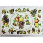 Декупажная карта-бумага 25*35см 98725 Фруктовый оркестр №1