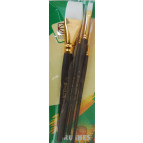 Набор кистей синтетика 2 плоск. + 2 кругл. KOLOS 7062