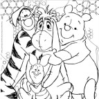 Картина раскраска с контурами на холсте, с красками 1 ВЕРЕСНЯ 30*30см Вини Пух и Друзья-1 950704