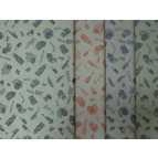 Бумага упаковочная LINE ART №23 52*80см Крафт. Музыкальные инструменти