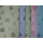 Бумага упаковочная LINE ART №27 62*62см Сердца. Forever Wishes QT-046