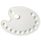 Палитра D.K. Art-Craft пластик овальн. с лунками 27*35см 18420