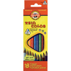 Карандаши цветные 18цв. Koh-i-Noor 3133 Triocolor