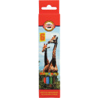 Карандаши цветные 6цв. Koh-i-Noor 3551 Зоопарк