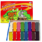 Пластилин 16цв. ГАММА Мультики 320г со стеком 280027