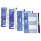 Разделители пластик. А4 Economix цветной 1-5 разд. E30801