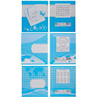 Тетрадь школьная А5+ 168*203мм 12л. Полиграфист 2-х цветная обложка