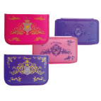 Пенал 1 отделение без отворотов WILLY Принцесса, Вензель WL-768 (глиттер)