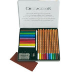 Набор для пастельной живописи Cretacolor Pastel Basic 27шт в металлической коробке 47020
