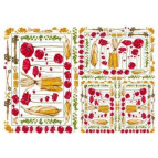 Декупажная карта-бумага 50*70см 10005 Мак и кукуруза