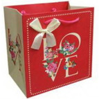 Пакет подарочный бумажный LULU в200*ш200*т135мм B-13