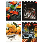 Блокнот на спирали А6 100л. Скат УФ Лак 60г ЗК-13