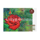 Бумага для акварели Лилия-Холдинг Планшет А2 200г/м2 20л. Алая роза тисн Скорлупа ПЛАР/А2