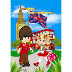 Тетрадь для иностранных слов (словарь) А5+ Фолдер 96л. твердая картонная обложка Фольга 00156