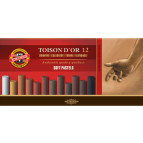 Пастель сухая Koh-i-Noor Toison Dor набор 12шт. коричневый 8522/1