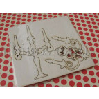 Чипборд (высечка) Albinos Подсвечник 2шт 5*6/6,5*9см АЛБ-000190