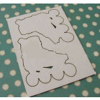 Чипборд (высечка) Albinos Ролики №2 2шт 5*5,5см АЛБ-000274