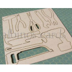 Чипборд (высечка) Albinos Инструменты 9шт (от 3*6,5 до 3*9,5см) АЛБ-000284