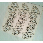 Чипборд (высечка) Albinos Сердечки ажурные 18шт (от 2,5*3см до 3*4см) АЛБ-000301