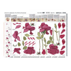 Бумага для 3D-декупажа 50*70см 99029 Красные розы