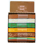 Набор ленточек из ткани Fantasia ribbon Кофейные зерна 6шт, 1м