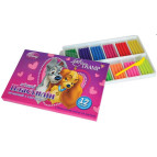 Пластилин 12 цв. 1 Вересня 240гр Мягкий неон-глиттер со стеком 540281