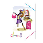 Папка А4 на резинке LEO City girls L6009