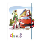 Папка А4 на резинке LEO City girls L6010