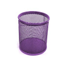 Стакан для ручек Металл Сетка №2 Фиолетовый Д80мм
