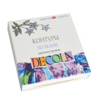 Контурная краска Decola ЗХК Невская Палитра перламутр набор 4цв. по 18мл 5441377