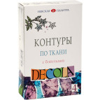 Контурная краска Decola ЗХК Невская Палитра с блестками набор 4цв. по 18мл. 5441378