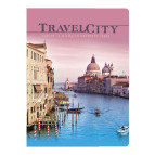 Тетрадь А5 96л. YES Travel City 7БЦ, фольга. 150876