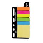 Стикеры-закладки пластиковые 5цв.*20л. + бумага 45*45 30л LEO L1217