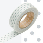 Декоративный скотч MARKS 15мм*10м Горошины. Серый MR-KMMT-MKT1PD-AH