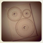 Чипборд (высечка) Albinos Виниловые пластинки 3шт АЛБ-000292