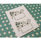 Чипборд (высечка) Albinos Вывеска маленькая 2шт 4см*5см АЛБ-000262