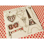 Чипборд (высечка) Albinos Париж 7предметов АЛБ-000260