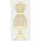 Чипборд (высечка) Albinos Манекен ажурный №4 18,5см АЛБ-000200