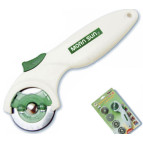 Нож круглый вращающийся d45мм с ручкой+зап. лезвия (5шт-прямое,пунктир, волны,зи) MORN SUN MS-15605