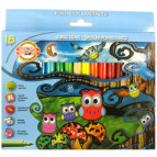 Фломастеры 18цв. Koh-i-Noor Совята картон 771012AH02KS