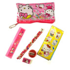 Пенал мягкий DSN AX-808-HK HK + канцнабор 6 предметов