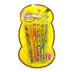 Карандаши цветные толстые 6цв. SWIRLIES Jumbo с разноцветным грифелем + точилка 128-6