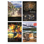 Тетрадь А5 80л. Твёрдая Обложка МАНДАРИН клетка (дизайн ассорти) ТР37*